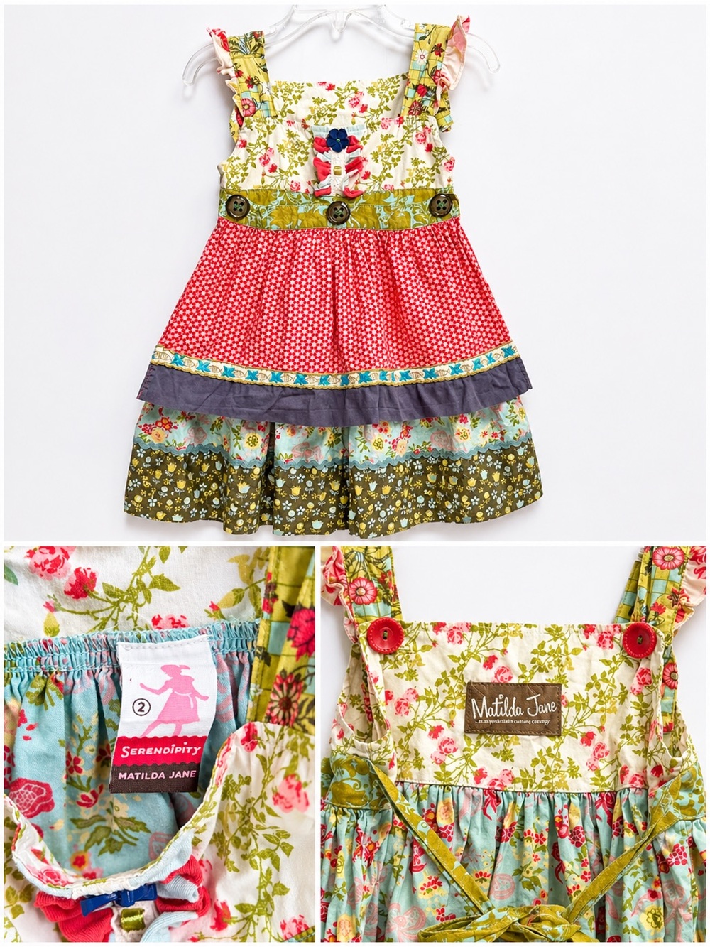 Matilda Jane Serendipity floral dress - size 2